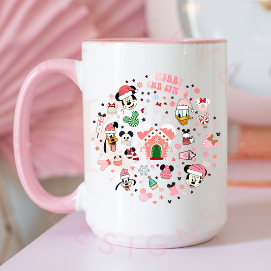 Christmas Friends Circle Decal