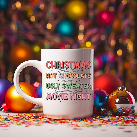 Christmas Movie Night Decal