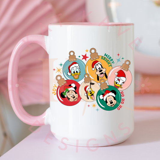 Christmas Friends Ornaments Decal