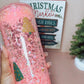 Pink Christmas Trees 32oz Snow Globe Tumbler