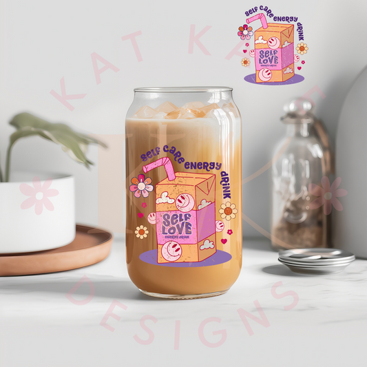 Self Care Energy Drink Decal