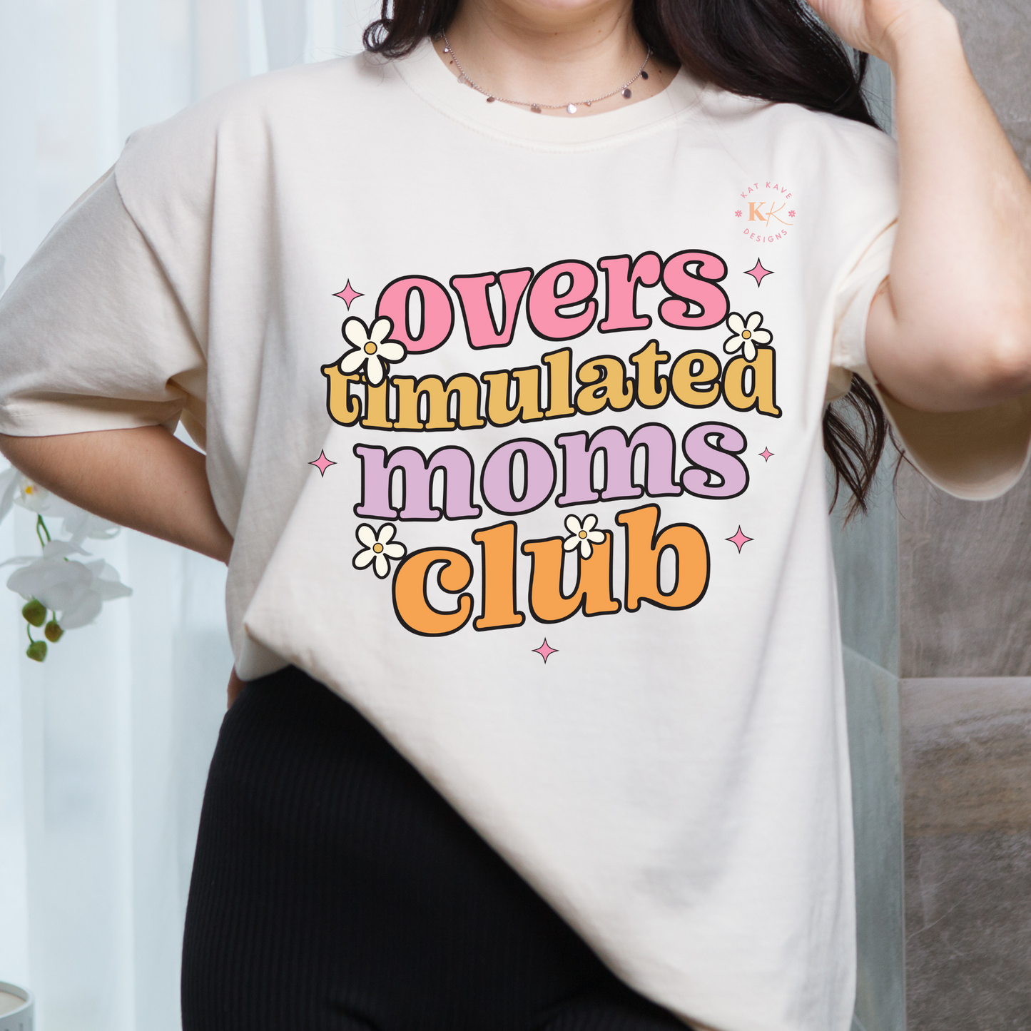 Overstimulated Moms Club DTF Transfer