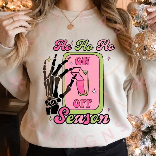 Ho Ho Ho Season Adult DTF Transfer