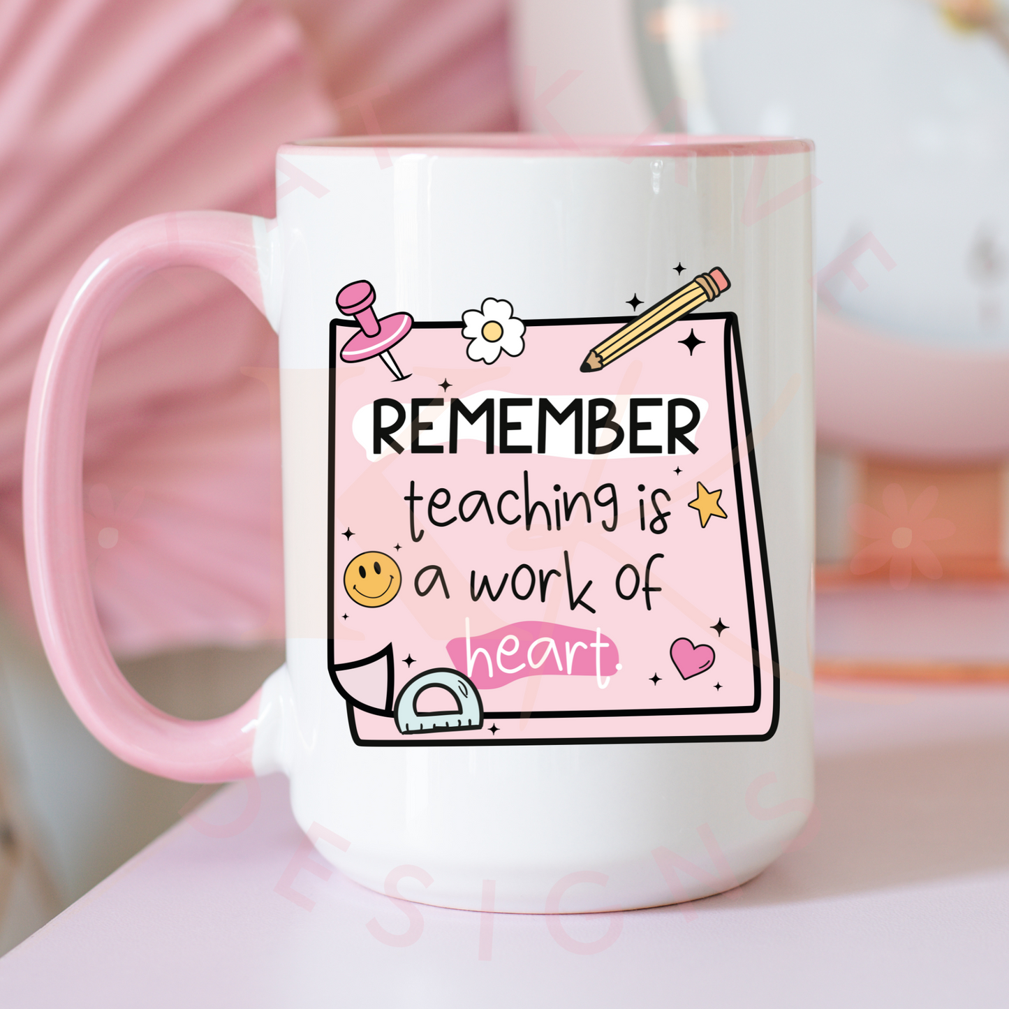 Teaching is a Work of Heart Decal