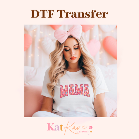 Floral Mama Adult DTF Transfer