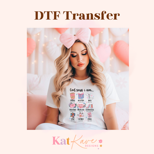 God Says Mother’s Day DTF Transfer