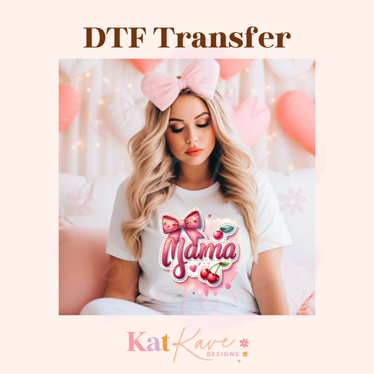 Cherry Mama DTF Transfer