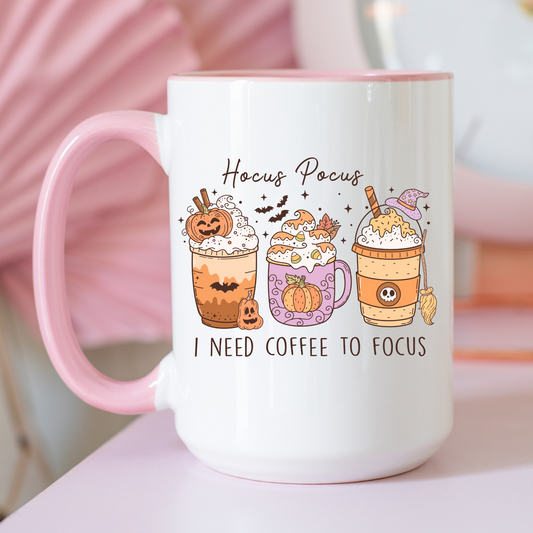 Hocus Pocus I Need Coffee to Focus Girls Decal