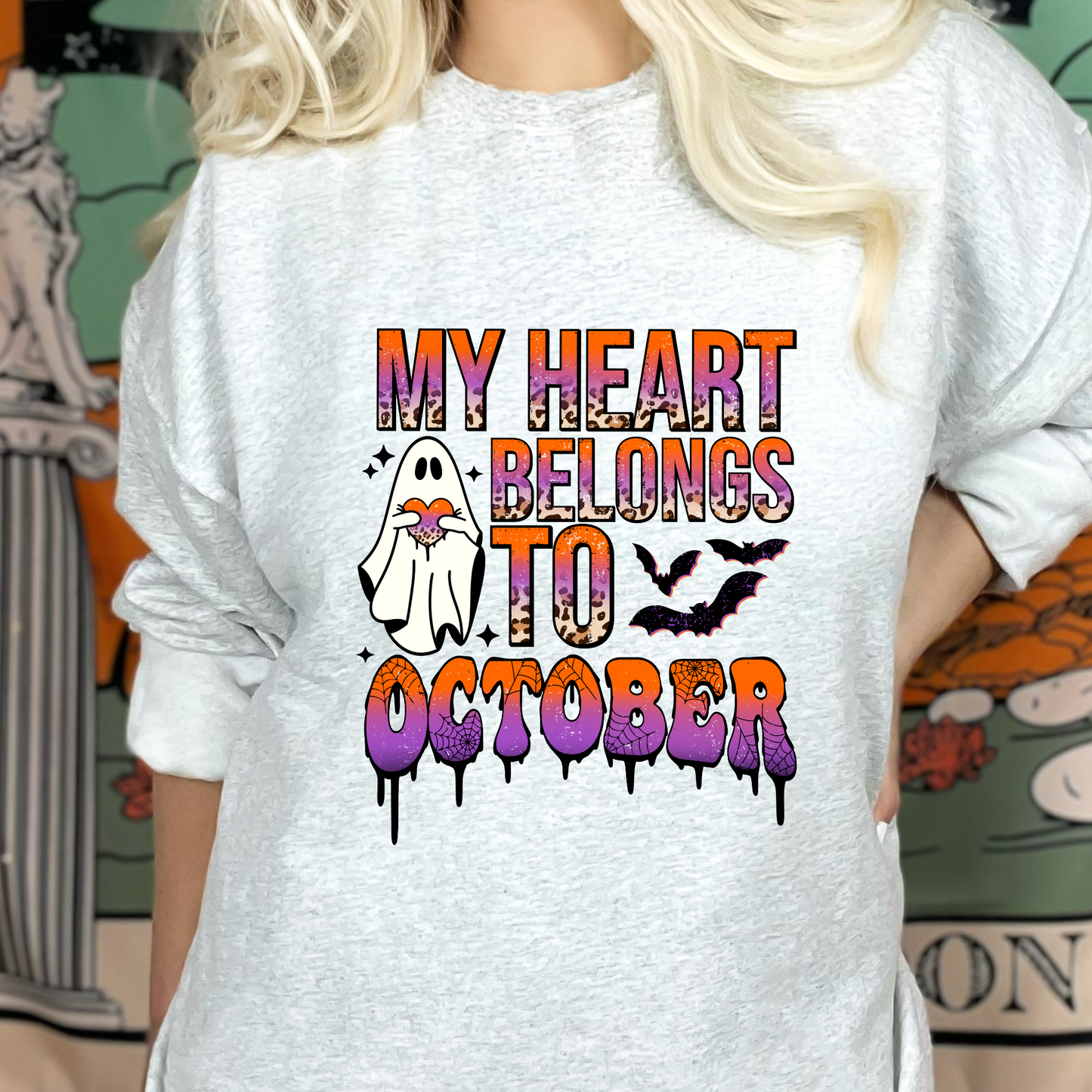 My Heart Belongs to October DTF Transfer