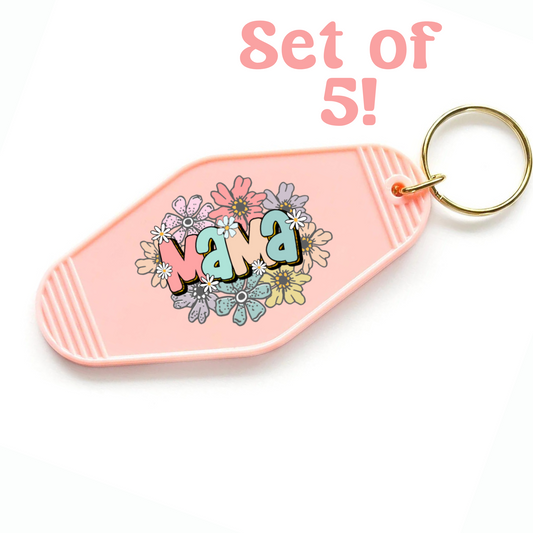 Mama Flowers Keychain Mini