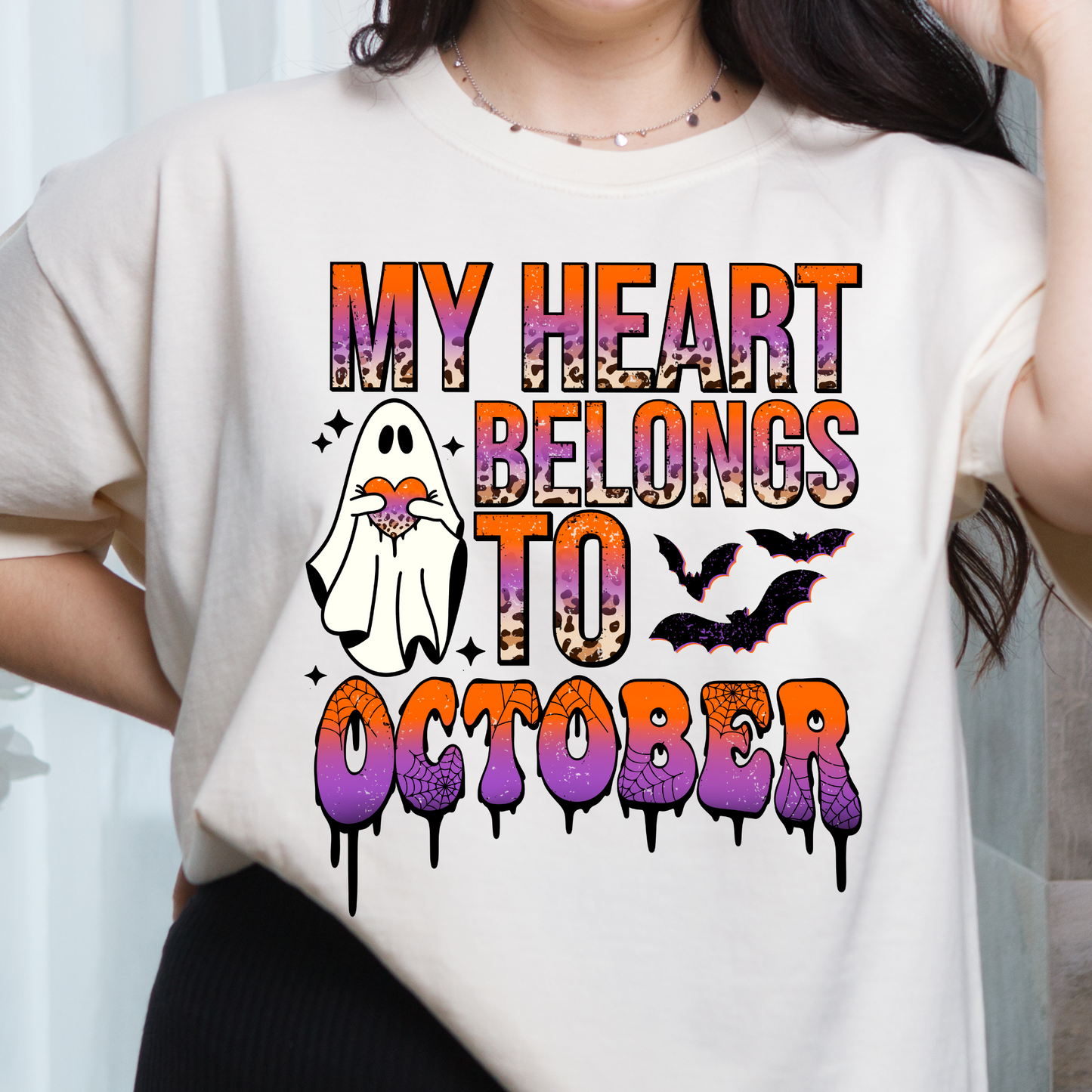 My Heart Belongs to October DTF Transfer