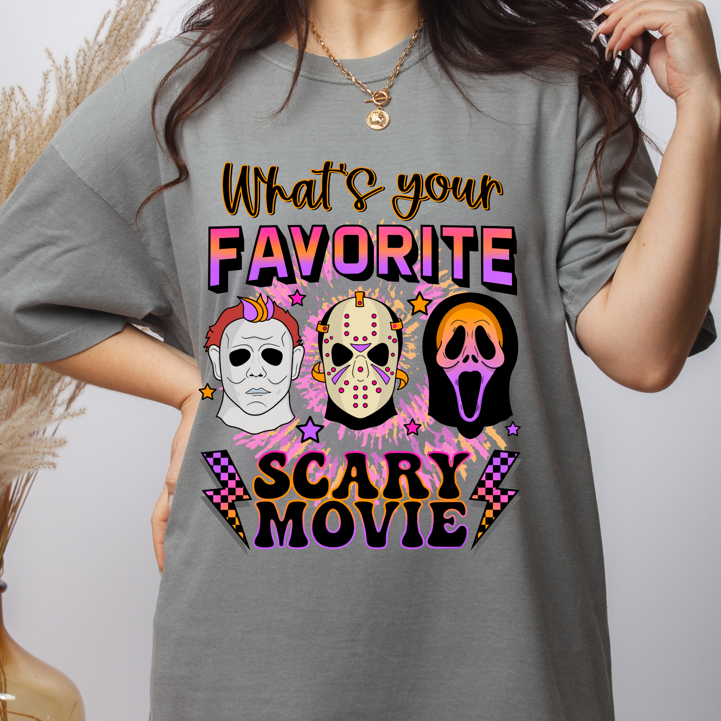 What’s Your Favorite Scary Movie DTF Transfer