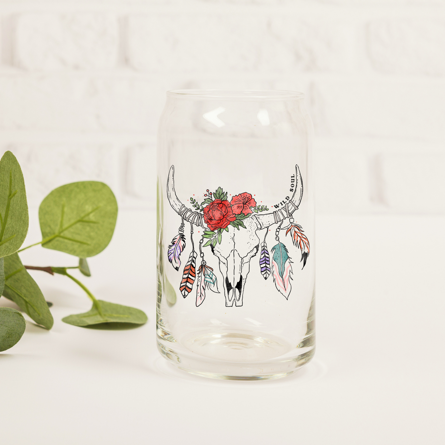 Wild Soul Bull Skull Decal