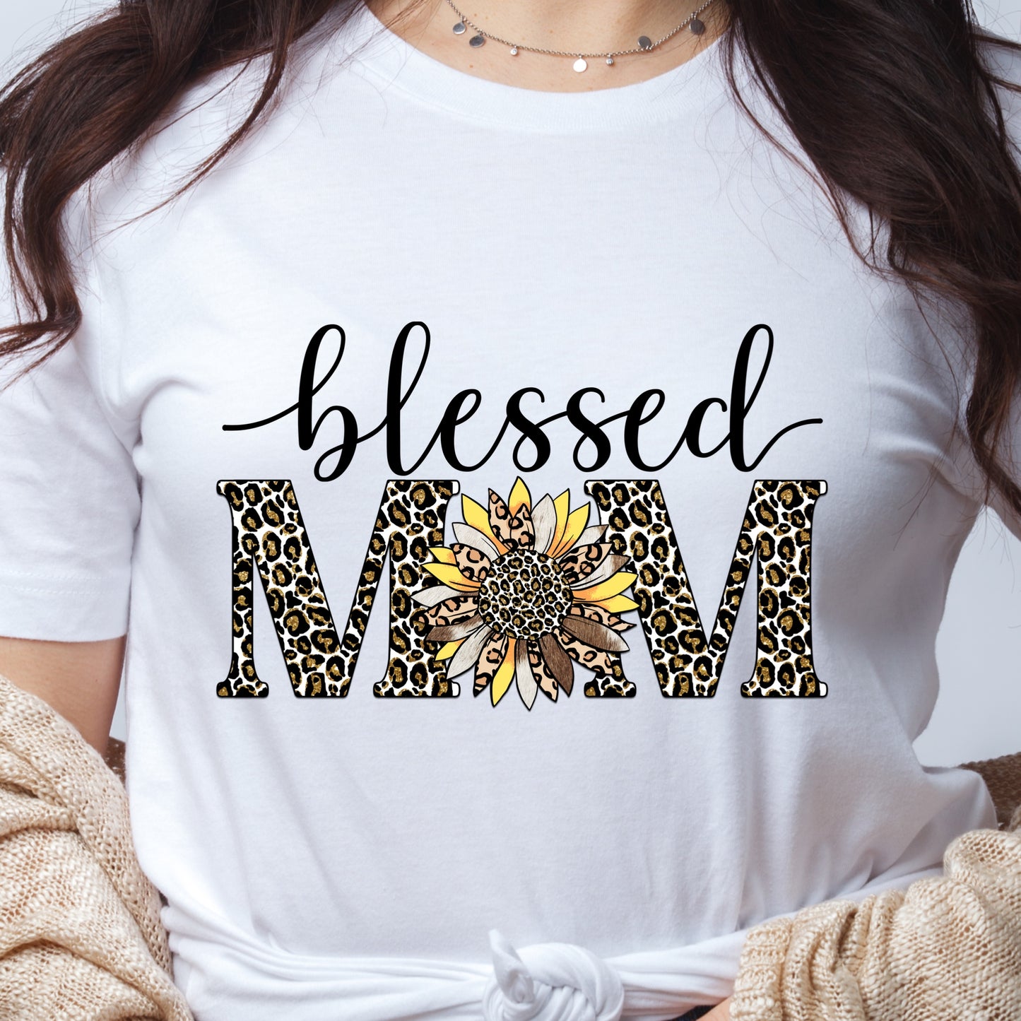 Blessed Mom DTF Transfer